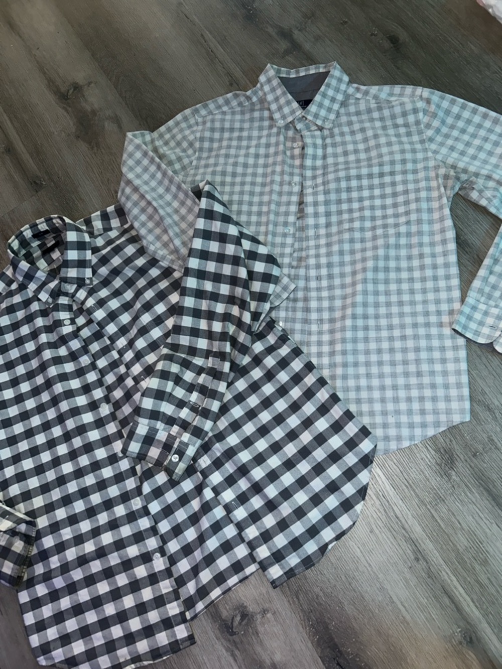Bundle of 2 Men's Checked Button-Down Shirts